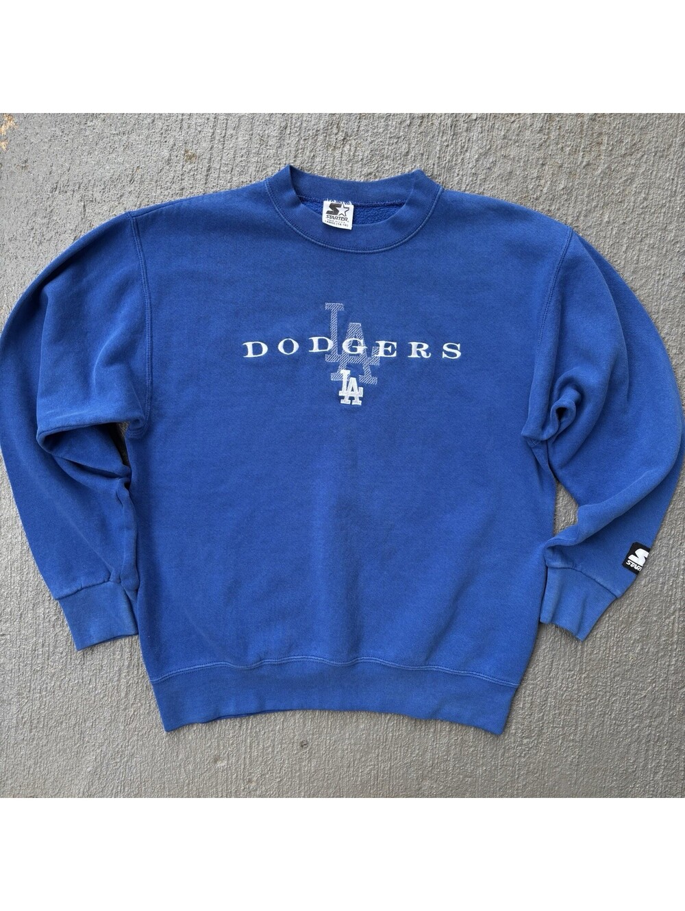 Vintage 90s LA Los Angeles Dogers Starter Crewneck YOUTH Large 14-16